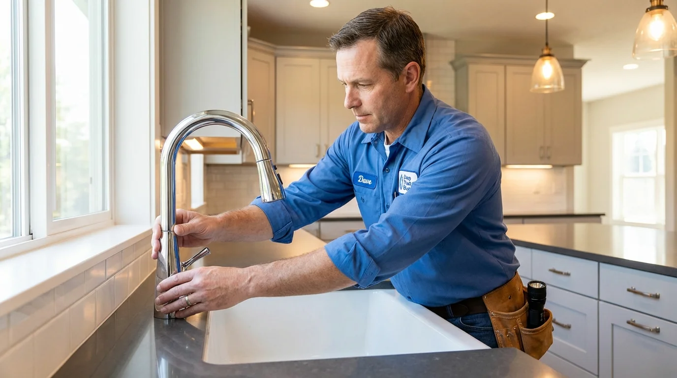 Kitchen faucet installation by Johns Plumbing LLC in Crawfordville